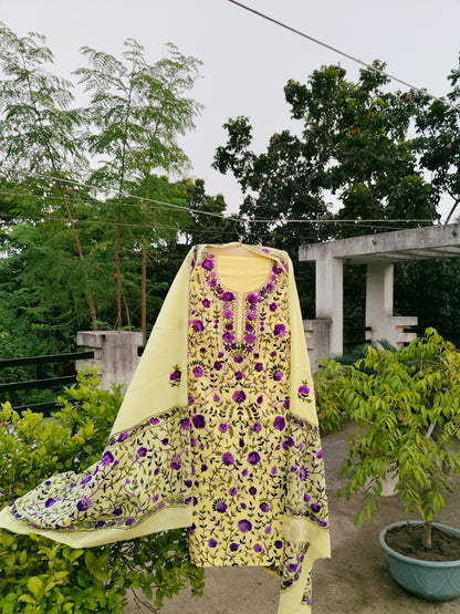 Chikonwala's Exclusive Hand Embroidered Fulkari Dress