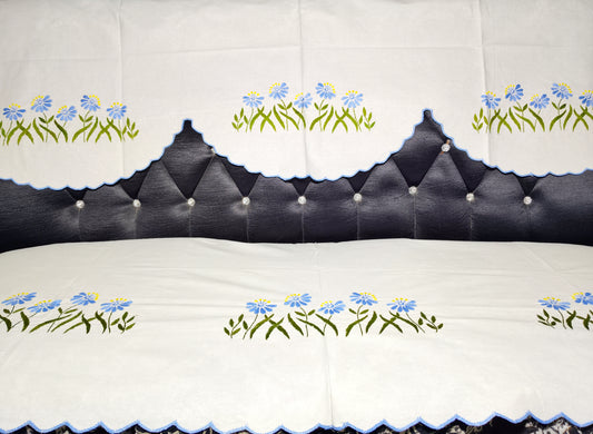 Hand Embroidered Sofa Cover (3+1+1 Seater)