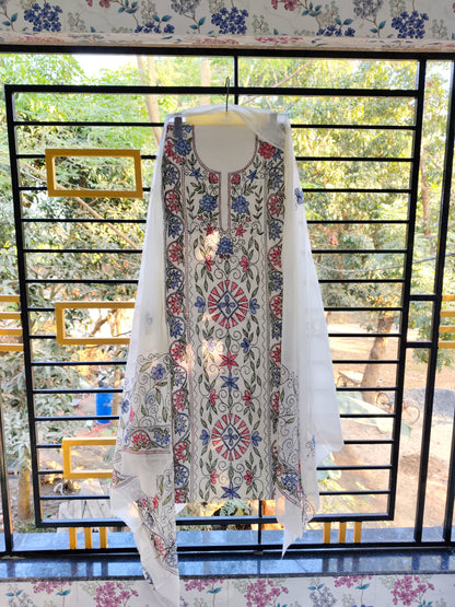 Chikonwala's Exclusive Hand Embroidered Fulkari Dress