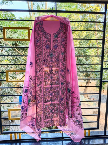 Chikonwala's Exclusive Hand Embroidered Fulkari Dress
