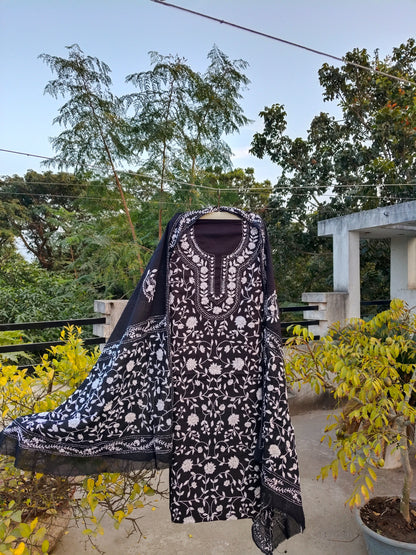 Chikonwala's Exclusive Hand Embroidered Fulkari Dress