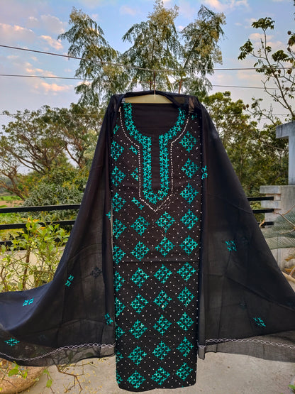 Chikonwala's Exclusive Hand Embroidered Bedding Dress Material