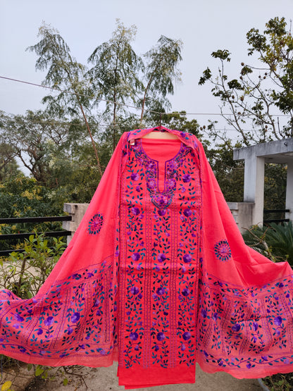 Chikonwala's Exclusive Hand Embroidered Fulkari Dress