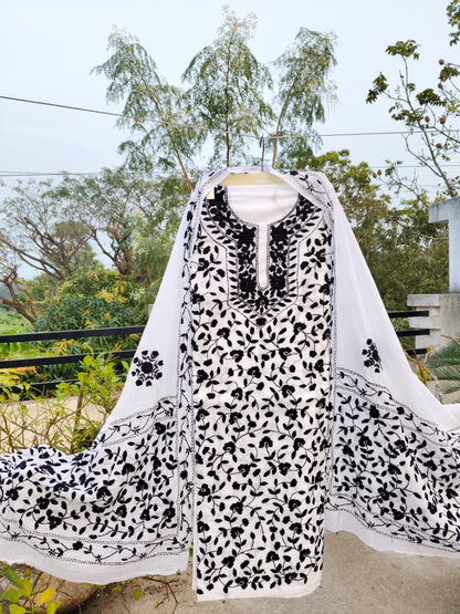 Chikonwala's Exclusive Hand Embroidered Fulkari Dress