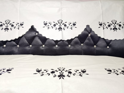 Hand Embroidered Sofa Cover (3+1+1 Seater)
