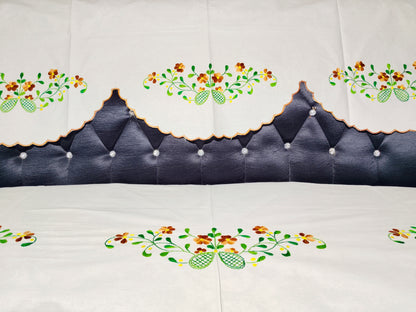 Hand Embroidered Sofa Cover (3+1+1 Seater)