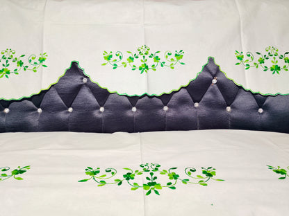 Hand Embroidered Sofa Cover (3+1+1 Seater)