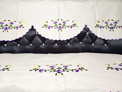 Hand Embroidered Sofa Cover (3+1+1 Seater)