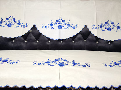 Hand Embroidered Sofa Cover (3+1+1 Seater)