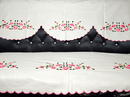 Hand Embroidered Sofa Cover (3+1+1 Seater)