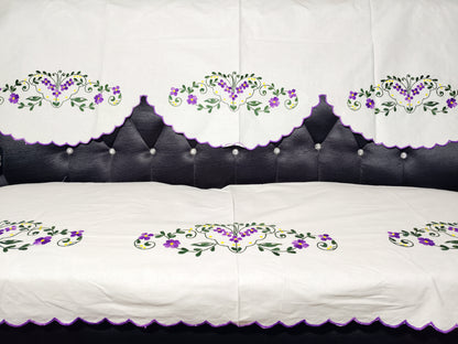 Hand Embroidered Sofa Cover (3+1+1 Seater)