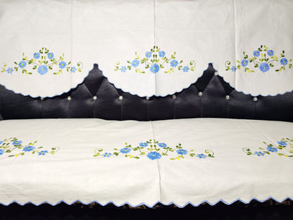 Hand Embroidered Sofa Cover (3+1+1 Seater)