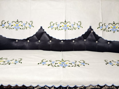 Hand Embroidered Sofa Cover (3+1+1 Seater)