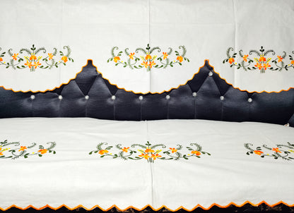 Hand Embroidered Sofa Cover (3+1+1 Seater)