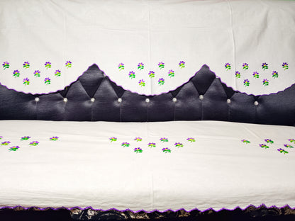Hand Embroidered Sofa Cover (3+1+1 Seater)