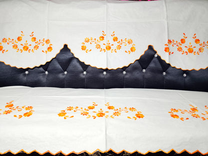 Hand Embroidered Sofa Cover (3+1+1 Seater)