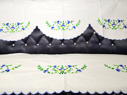 Hand Embroidered Sofa Cover (3+1+1 Seater)