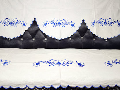 Hand Embroidered Sofa Cover (3+1+1 Seater)