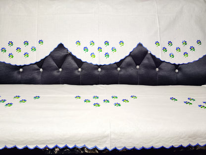 Hand Embroidered Sofa Cover (3+1+1 Seater)