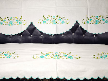 Hand Embroidered Sofa Cover (3+1+1 Seater)