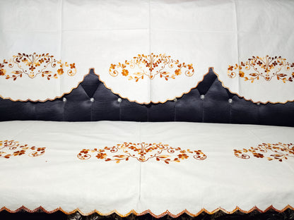 Hand Embroidered Sofa Cover (3+1+1 Seater)