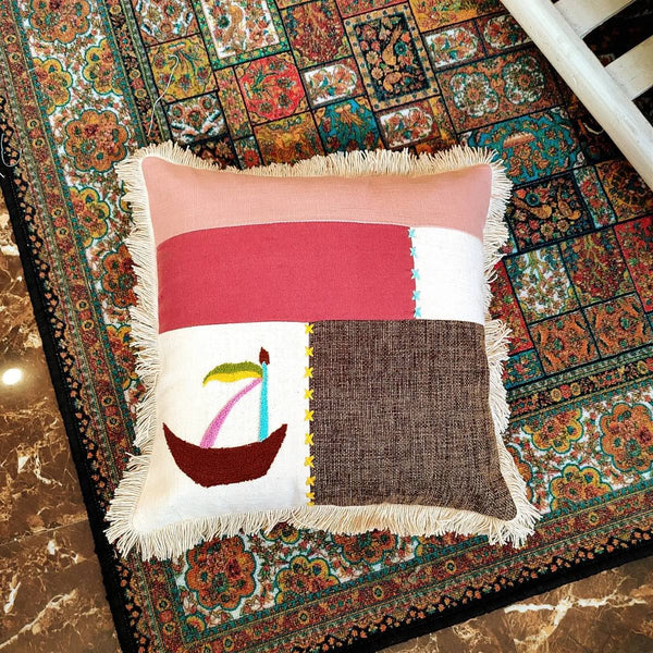 Chikonwala's Patchwork Cushion Covers(Set of 2 || 40x40 cm)