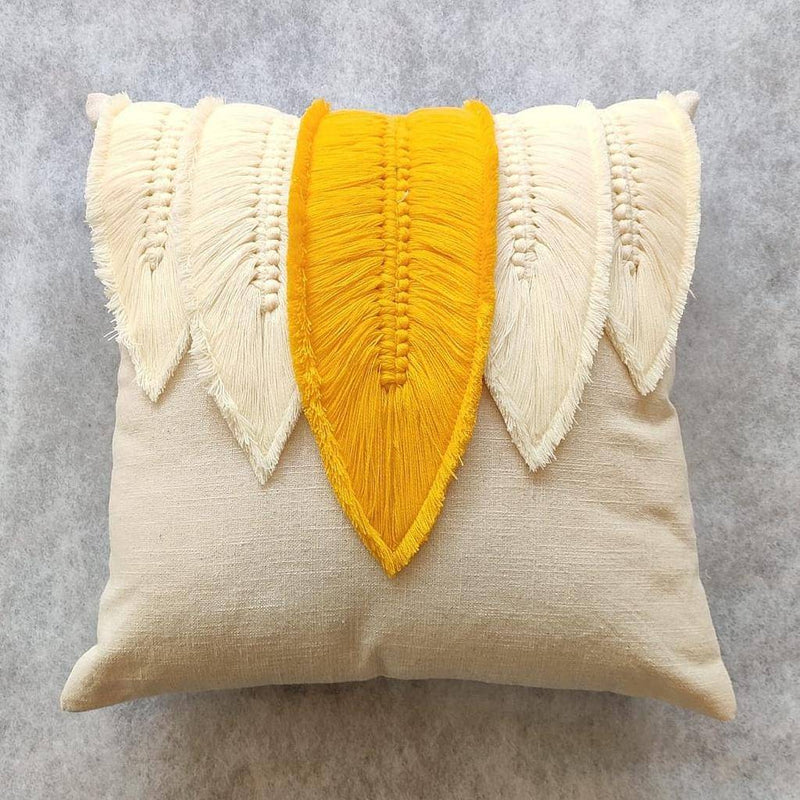 Chikonwala's Handmade Feather Cushion Covers(Set of 2 || 40x40 cm)