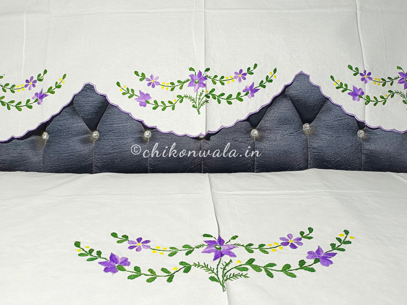 Hand Embroidered Sofa Cover (3+1+1 Seater)