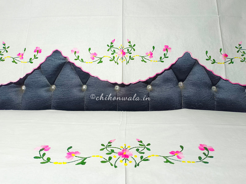 Hand Embroidered Sofa Cover (3+1+1 Seater)