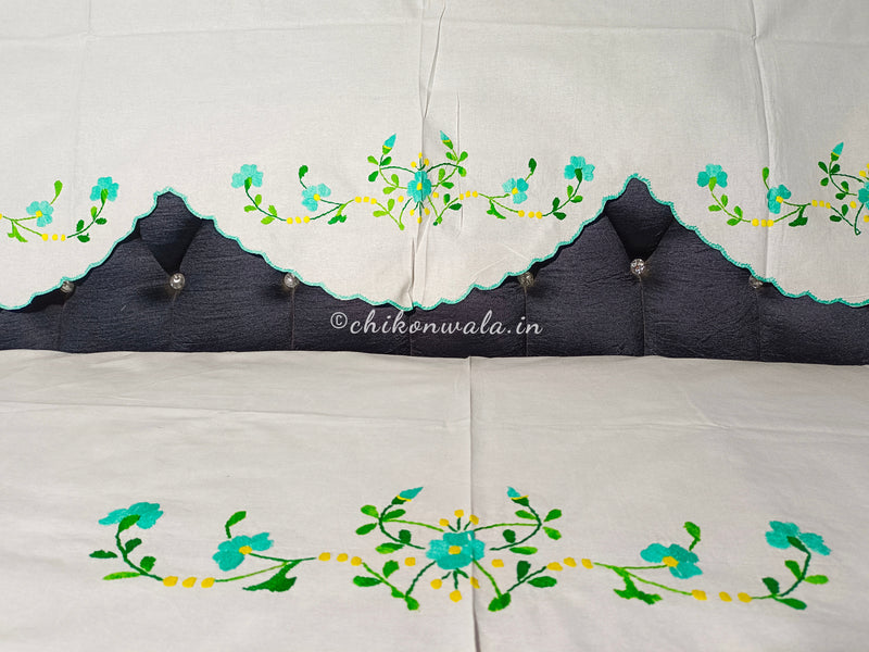 Hand Embroidered Sofa Cover (3+1+1 Seater)