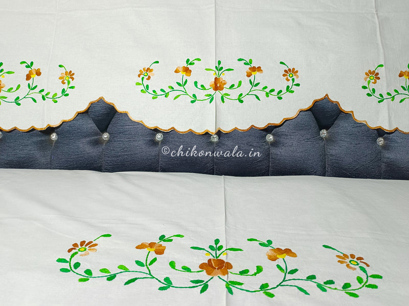 Hand Embroidered Sofa Cover (3+1+1 Seater)