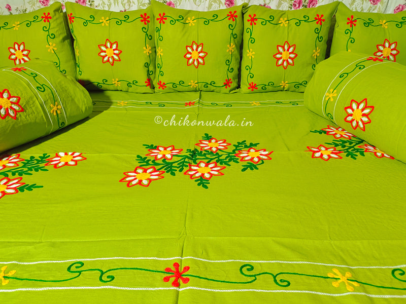 Chikonwala's Embroidered Diwan Set