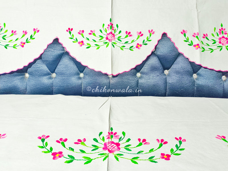 Hand Embroidered Sofa Cover (3+1+1 Seater)