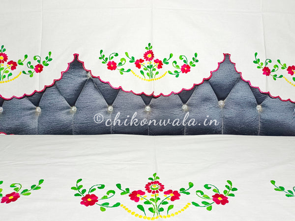 Hand Embroidered Sofa Cover (3+1+1 Seater)