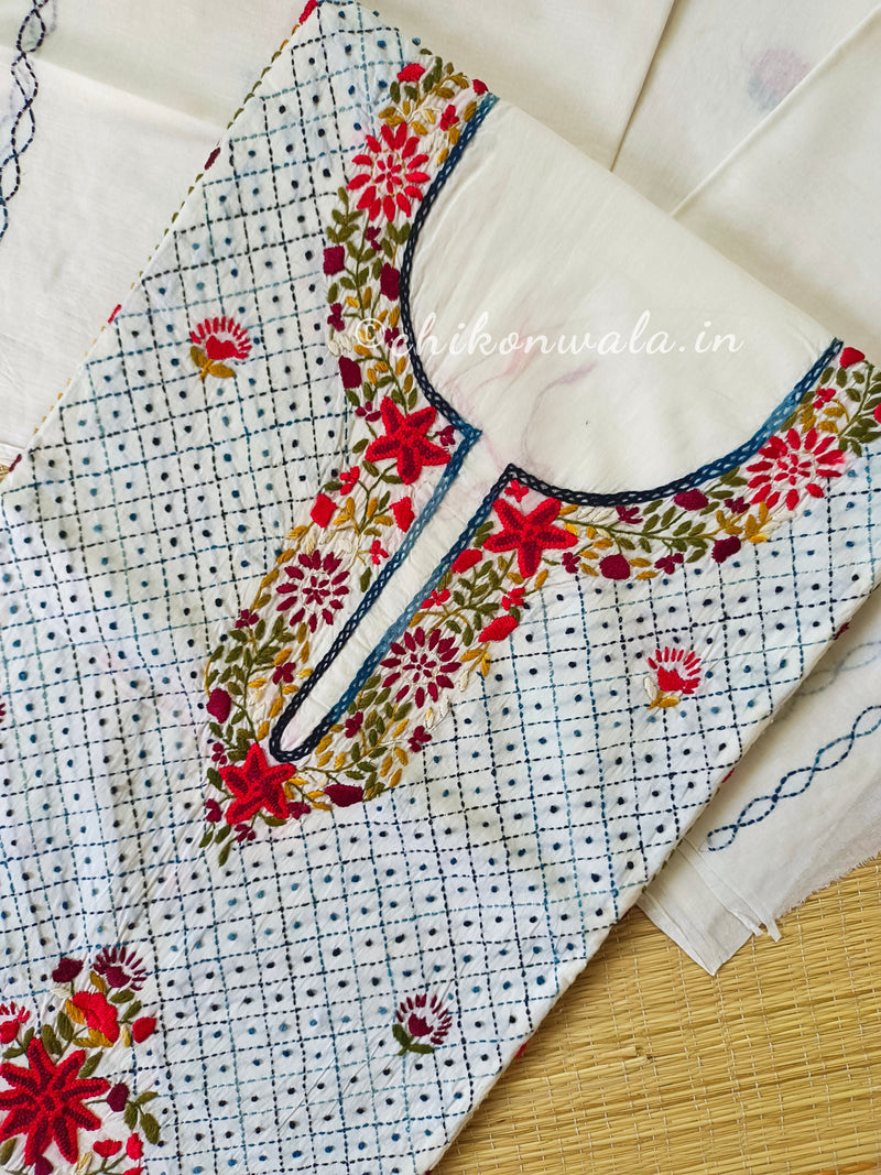 Chikonwala's Exclusive Hand Embroidered Fulkari Dress