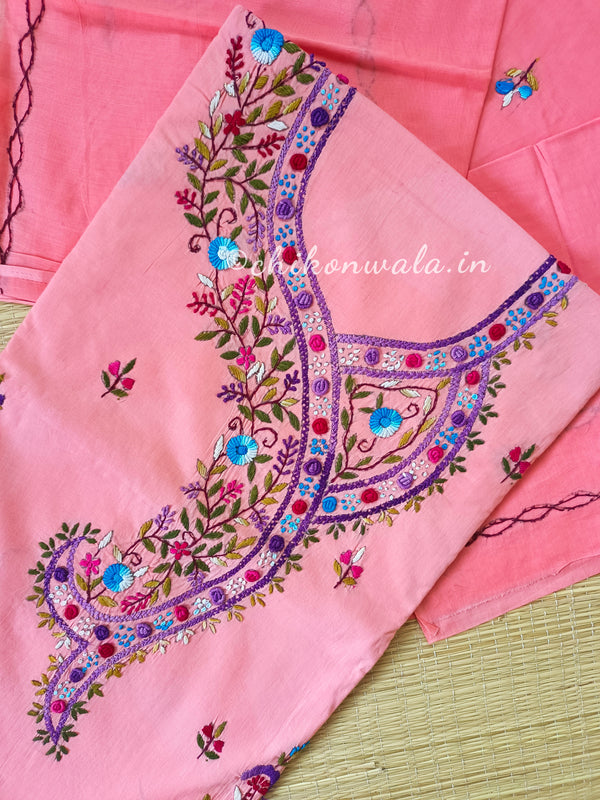 Chikonwala's Exclusive Hand Embroidered Fulkari Dress
