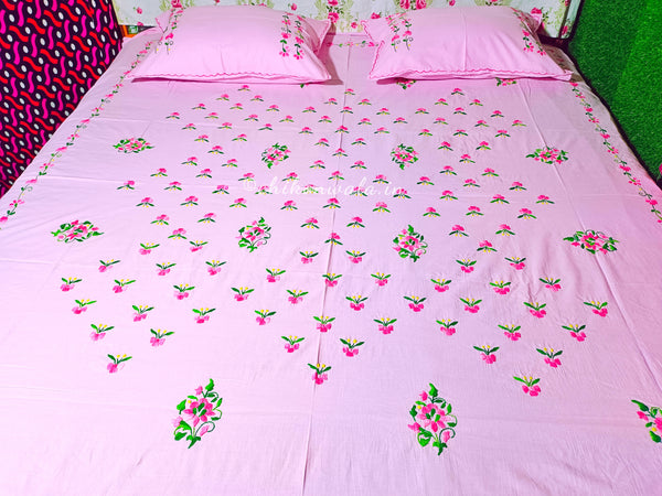Chikonwala's Hand Embroidered Pure Cotton Bedsheet Rich text editor