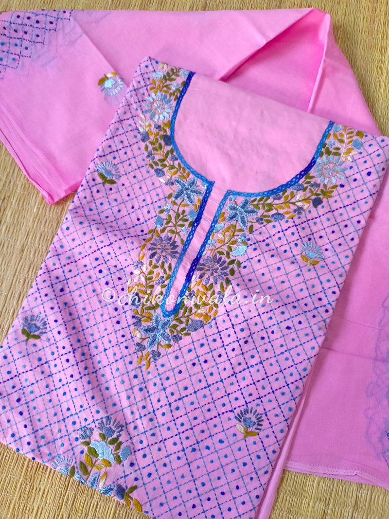 Chikonwala's Exclusive Hand Embroidered Fulkari Dress