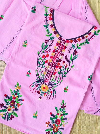 Chikonwala's Exclusive Hand Embroidered Fulkari Dress