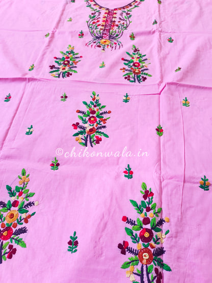 Chikonwala's Exclusive Hand Embroidered Fulkari Dress
