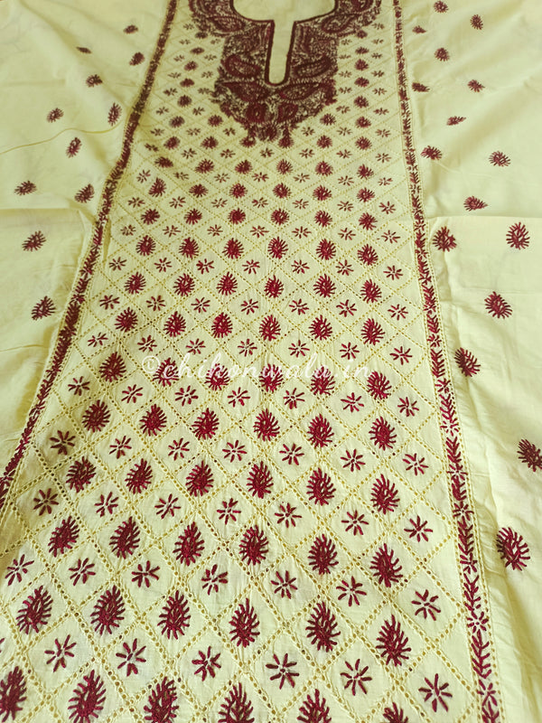 Chikonwala's Exclusive Hand Embroidered Fulkari Dress