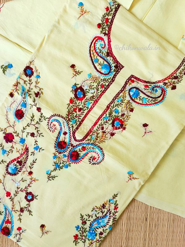 Chikonwala's Exclusive Hand Embroidered Fulkari Dress