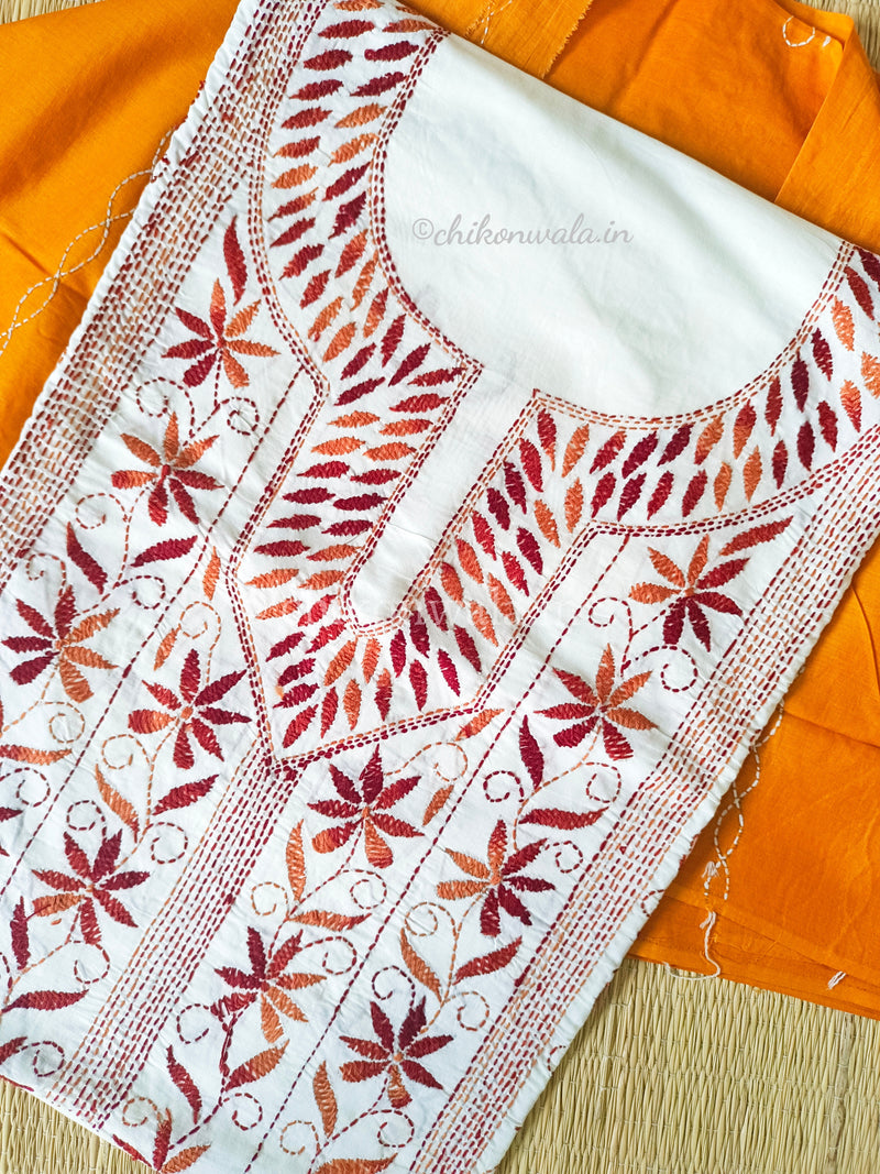 Chikonwala's Exclusive Hand Embroidered Fulkari Dress