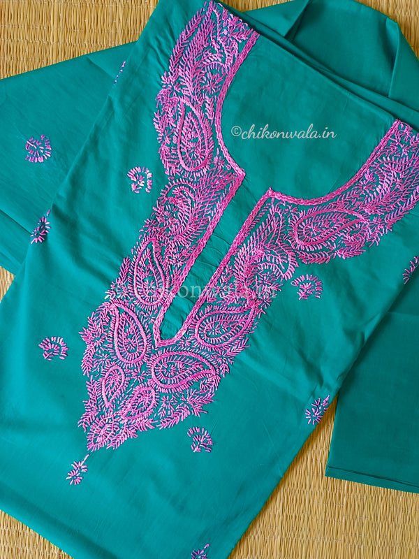 Chikonwala's Exclusive Hand Embroidered Fulkari Dress