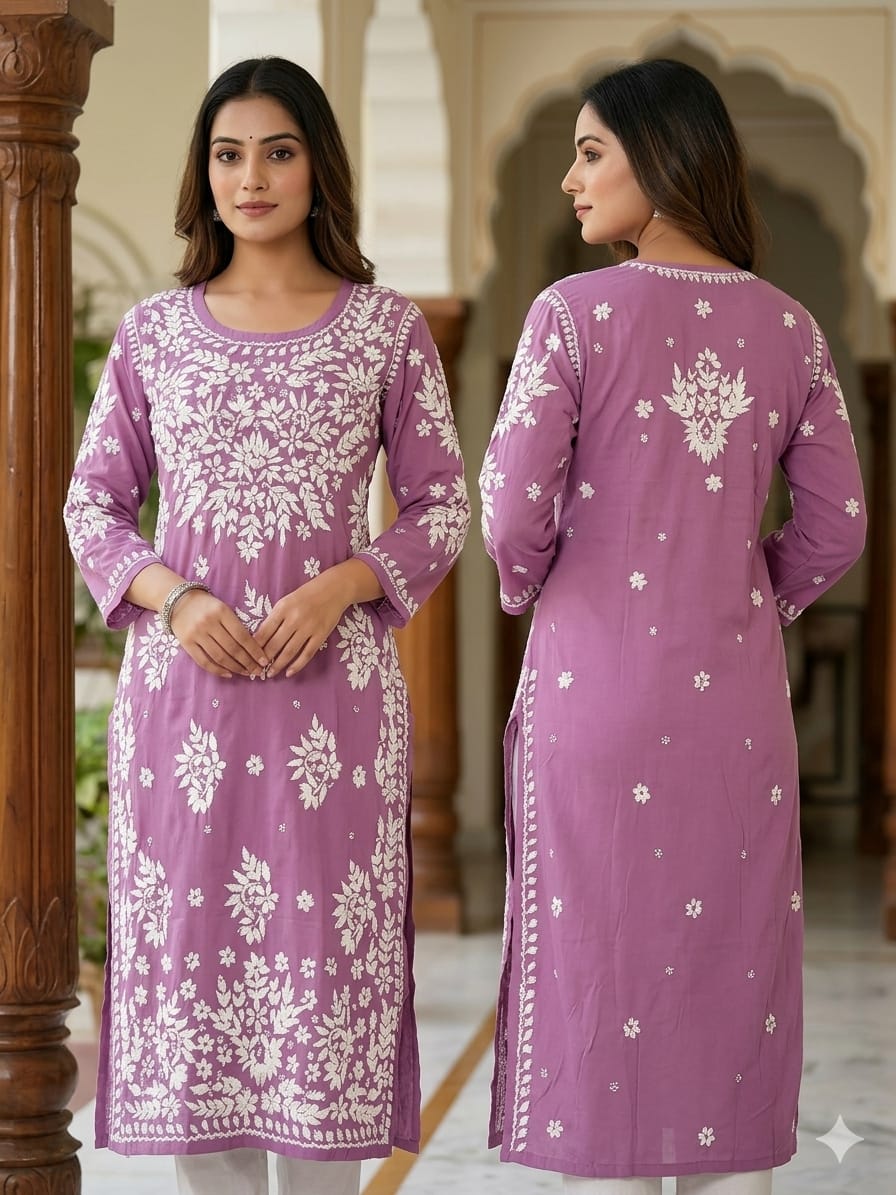 Premium Modal Chikankari Kurti