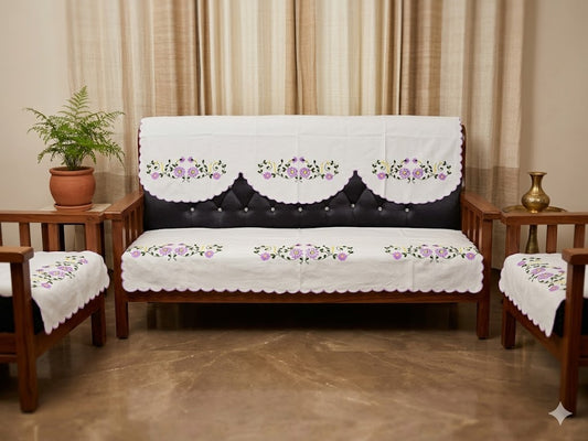 Hand Embroidered Sofa Cover (3+1+1 Seater)