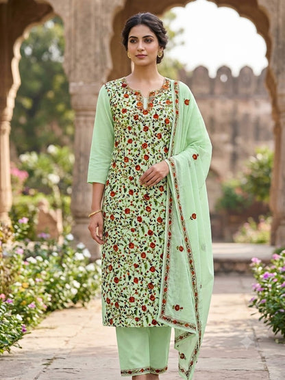 Chikonwala's Exclusive Hand Embroidered Fulkari Dress
