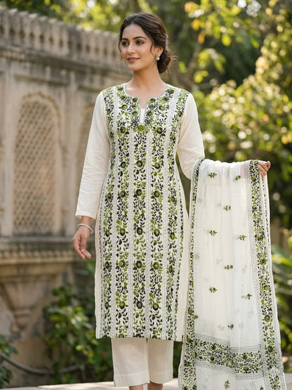 Chikonwala's Exclusive Hand Embroidered Fulkari Dress