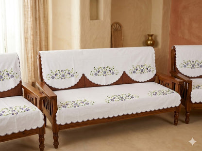 Hand Embroidered Sofa Cover (3+1+1 Seater)