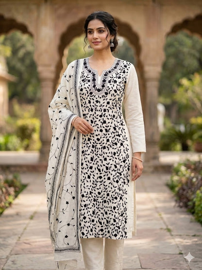 Chikonwala's Exclusive Hand Embroidered Fulkari Dress